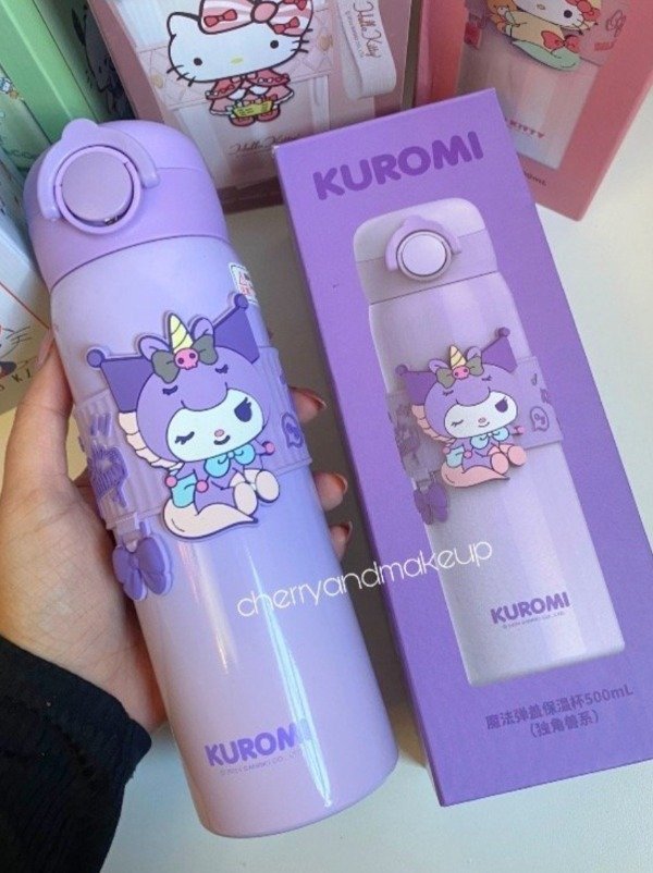 Producto - Botella Kuromi acero inoxidable 500ml
