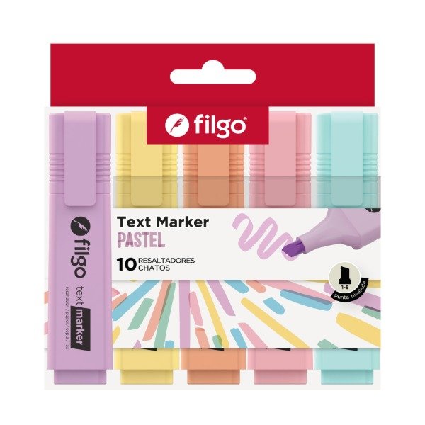Producto - Resaltadores Filgo Text Marker Pastel x 10 - 0