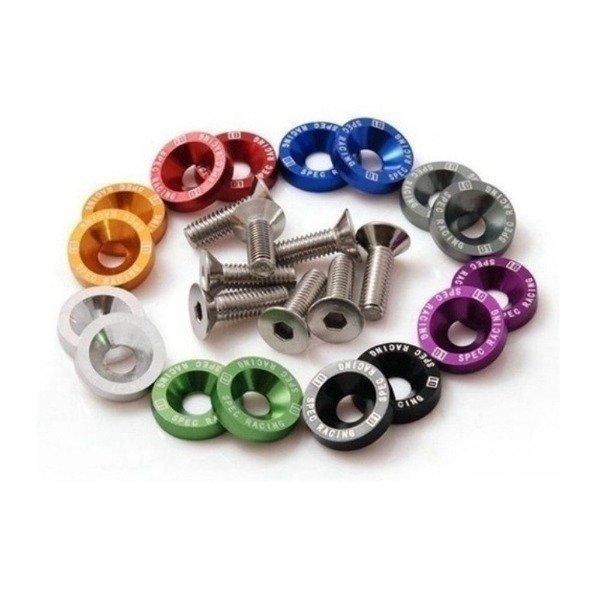 Producto - 10 ARANDELAS ANODIZADAS + TORNILLOS 6mm.