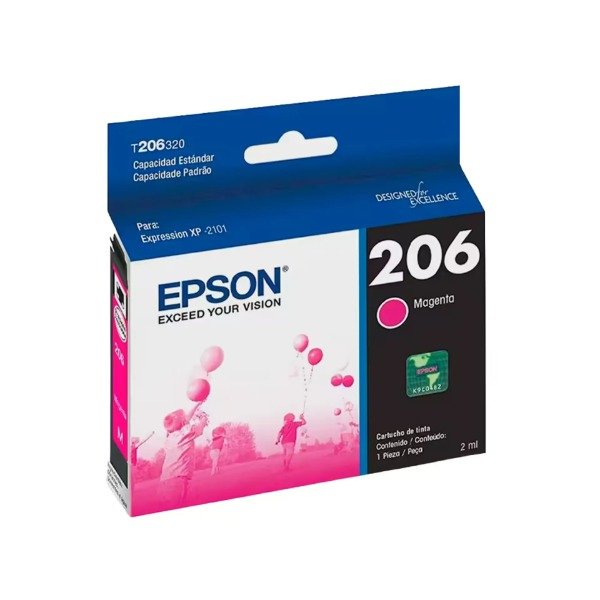 Producto - Epson T206320-AL - Magenta - 2 ml - Para XP-2101