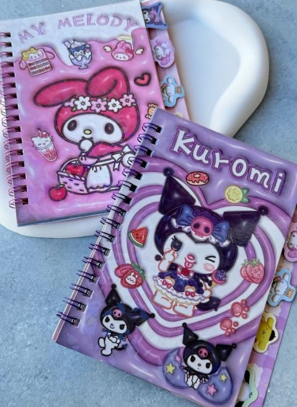 Producto - Libretas con separadores Kuromi y My Melody