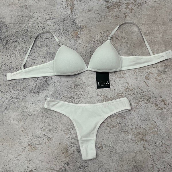 Producto - Conjunto triangulo soft algodón Blanco 741