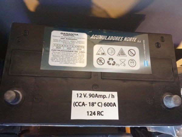 Producto - BATERIA ACUMULADORES NORTE 90 A TOYOTA L/VIEJA