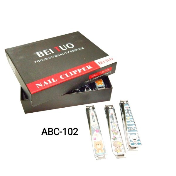 Producto - Corta uñas con dibujo x12 ABC-102
