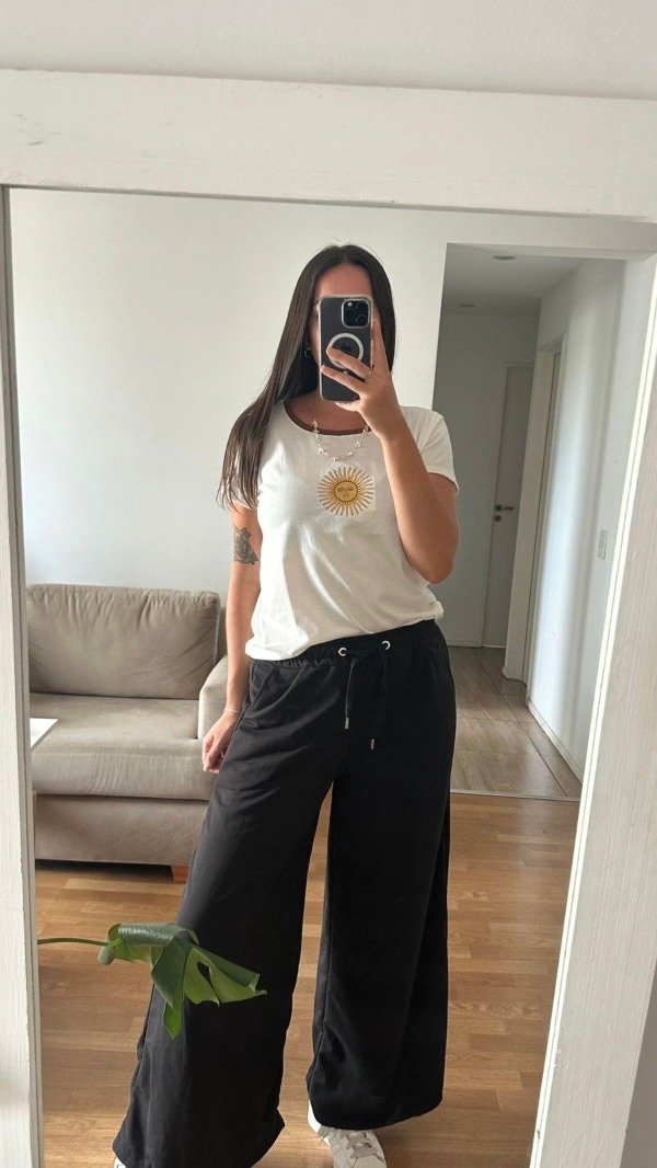 Producto - PALAZZO ALGODON RUSTICO NEGRO