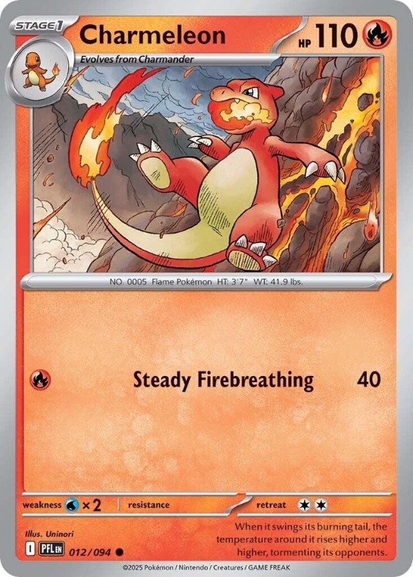 Producto - Charmeleon (012/094) [Mega Evolution: Phantasmal Flames]