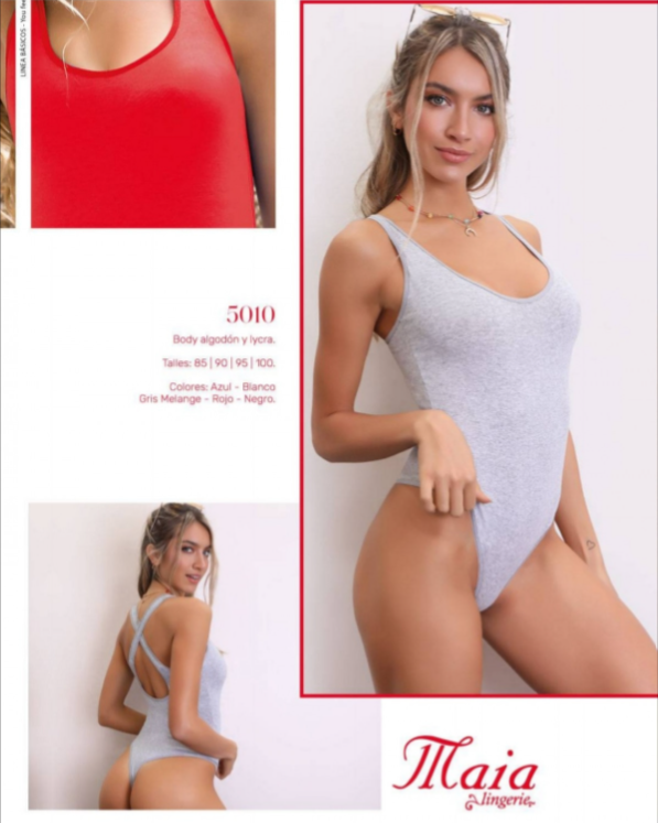 Producto - BODY DE ALGODON CON ESPALDA DEPORTIVA MAIA