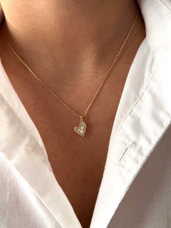 Producto - Collar dorado soul perla - 0