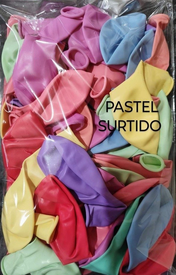 Producto - Globos pastel surtidos 10' P x25