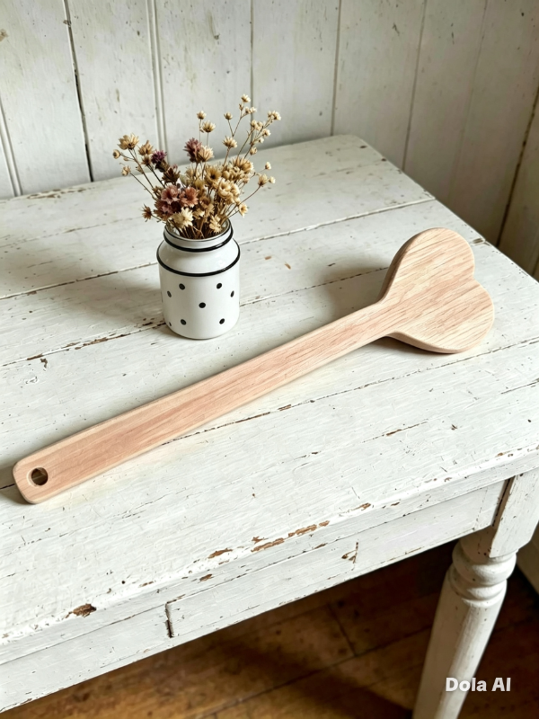 Producto - CUCHARA DE MADERA CORAZON x10 unidades - 0