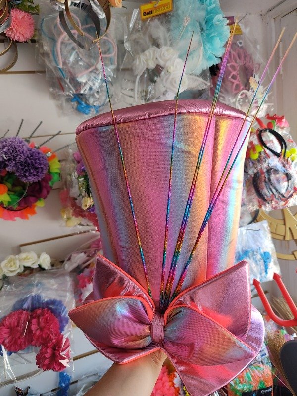 Producto - Galeron tornasolado Moño Rosa