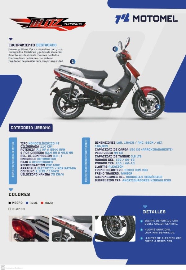Producto - Blitz Tunning 110 V8