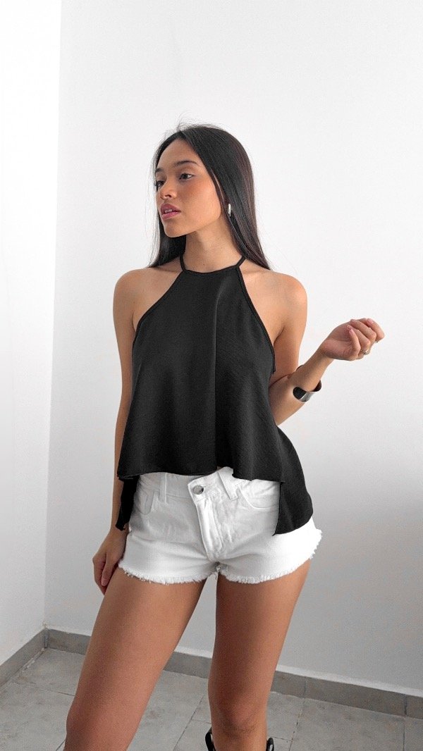Producto - Short tiro medio White