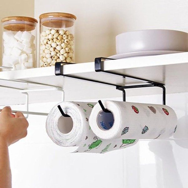 Producto - Soporte para estante rollo de cocina BLANCO!