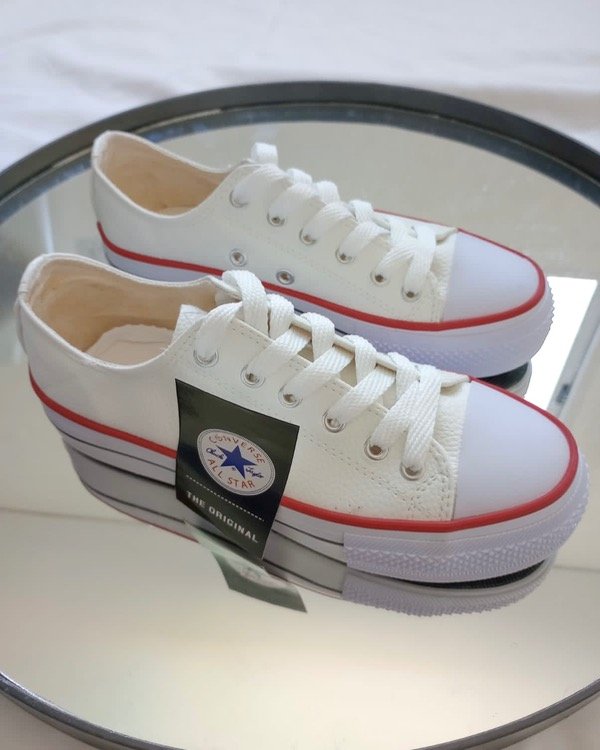 Producto - Converse Ecocuero Blancas con plataforma