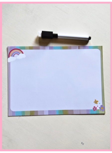 Producto - Pizarra imantada borrable + fibron de regalo! Modelo Rainbow