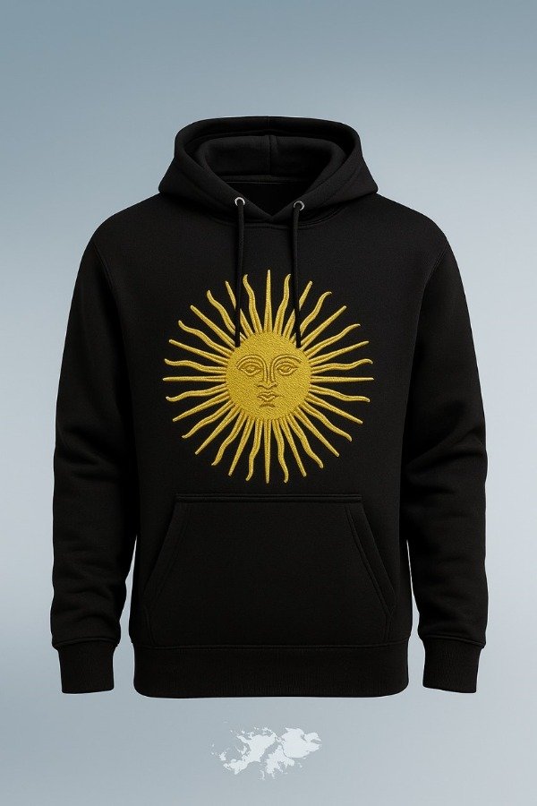Producto - Buzo Sol de Mayo - Estampado estilo bordado