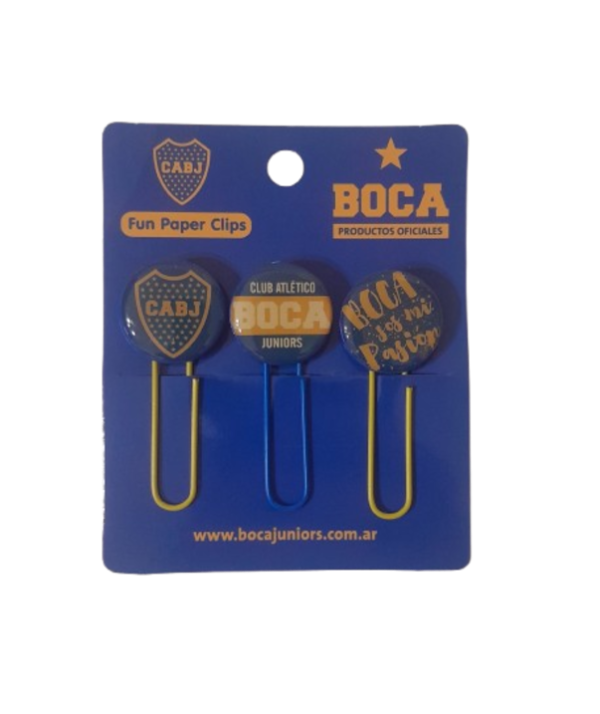 Producto - Boca Juniors Fun Paper Clips Mooving Pack X 3 (1)