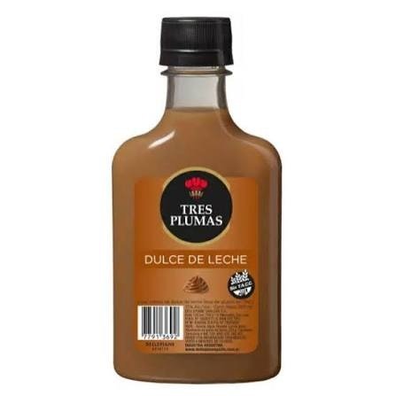 Producto - Licor Tres Plumas dulce de leche 200ml