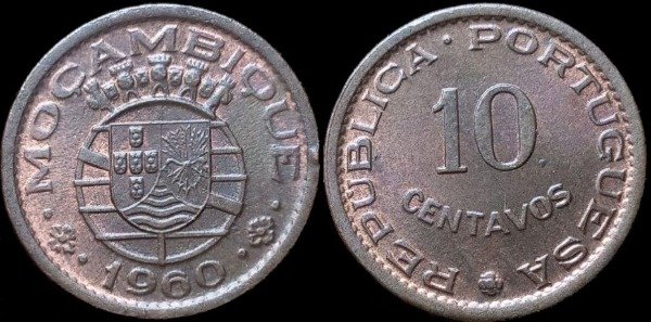 Producto - Mozambique - 10 Centavos (1960) KM #83 [UNC] - Provincia Portuguesa de Ultramar