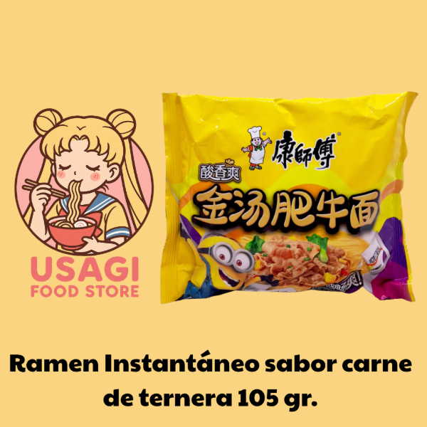 Producto - Ramen Instantáneo sabor carne de ternera 105 gr.