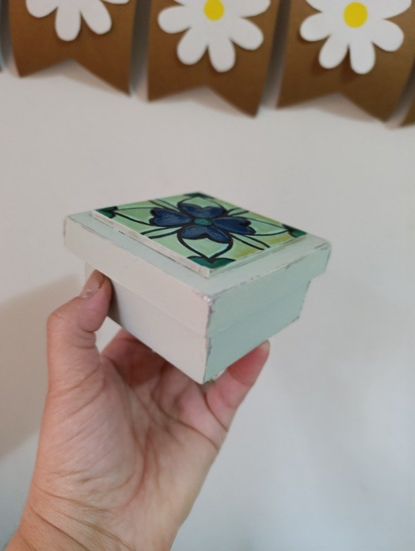 Producto - CAJA DECORADA CELESTE - 2