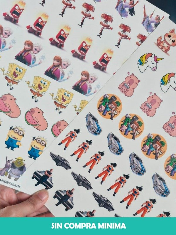 Producto - MEGA PLANCHA A4 STICKERS FOTOGRAFICO