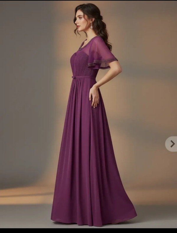 Producto - Vestido largo de Fiesta Elegante de gasa