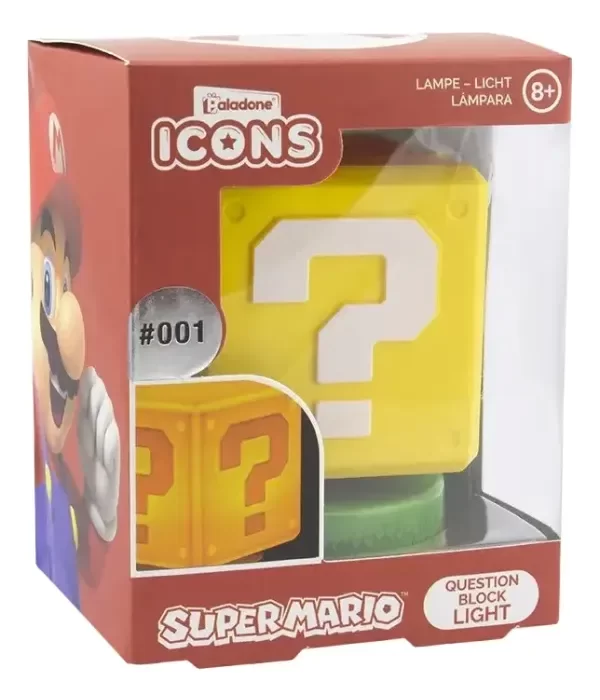 Producto - PRE-VENTA Lampara Icons Super Mario Question Block Light 001 10cm