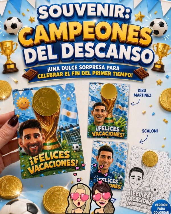 Producto - SOUVENIR. CAMPEONES DEL DESCANSO. Receso invernal