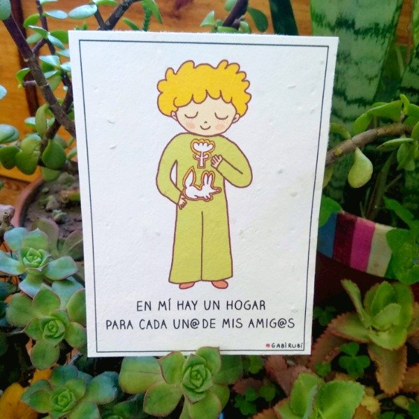 Producto - POSTAL PLANTABLE 76: "En mi hay un hogar"