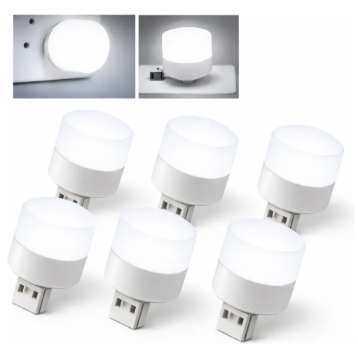 Producto - Pack X12 Mini Luz Usb Led Bajo Consumo Blanca