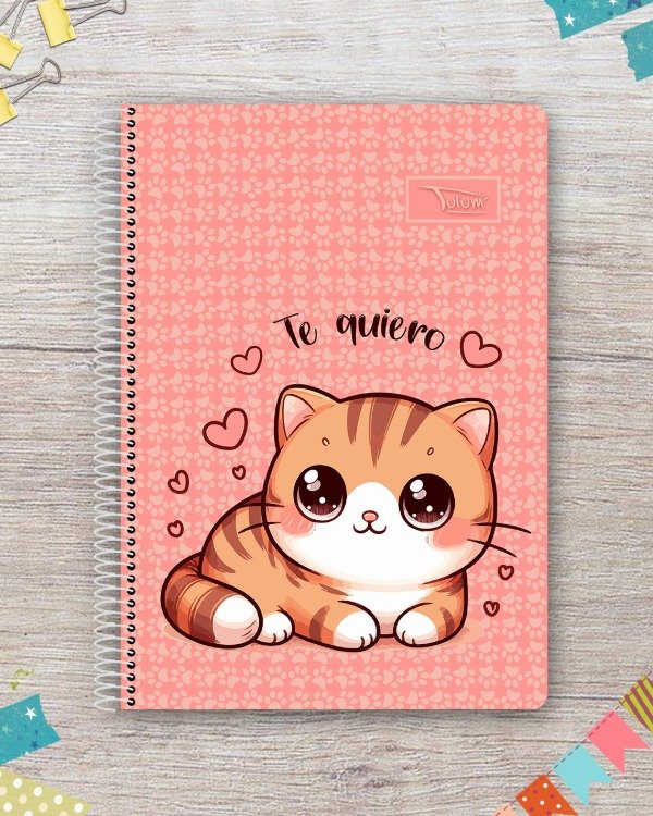 Producto - Cuaderno A4 tapa rígida plástica 50h dis. te quiero