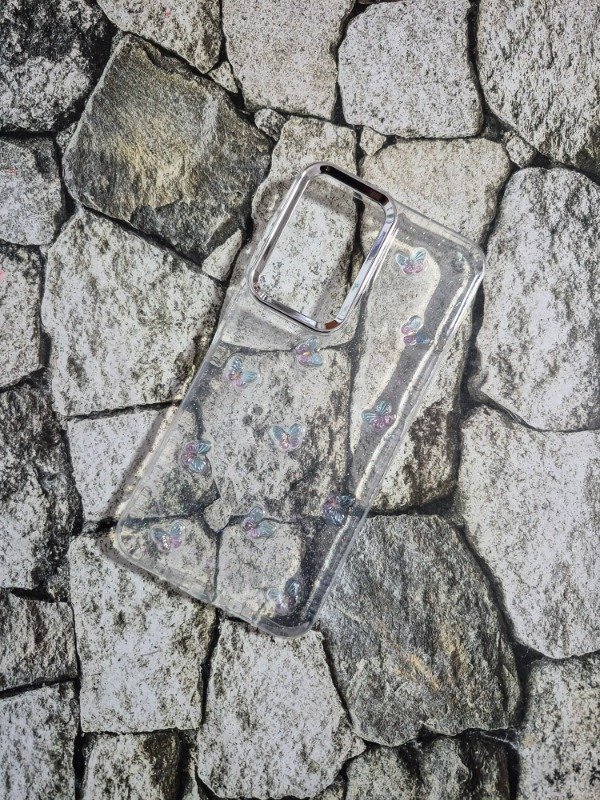 Producto - Funda rígida charms Samsung A37 mariposas
