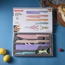 Producto - Set cuchillos, tijera y pela papa