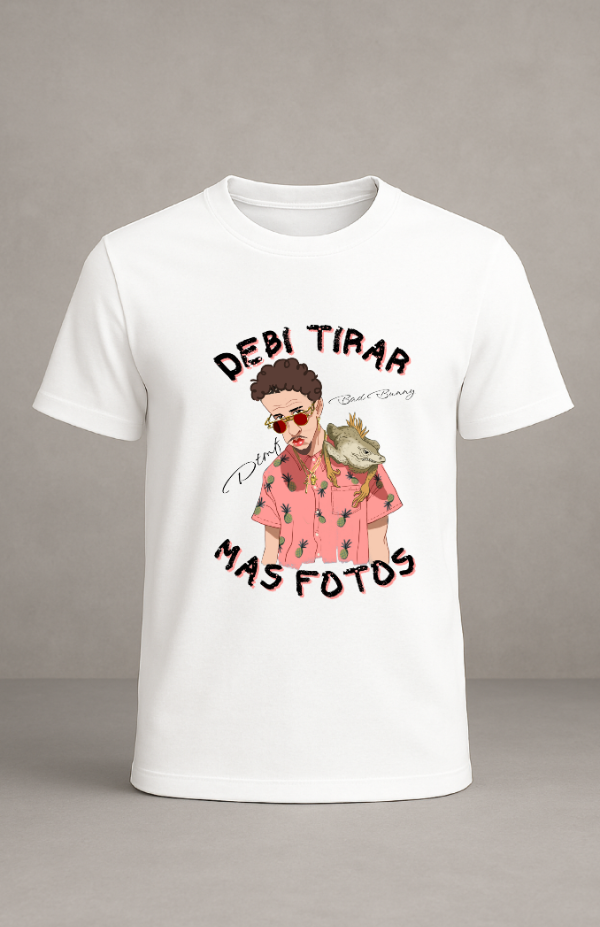 Producto - Remera Bad Bunny - Modelo DTMF illustrated