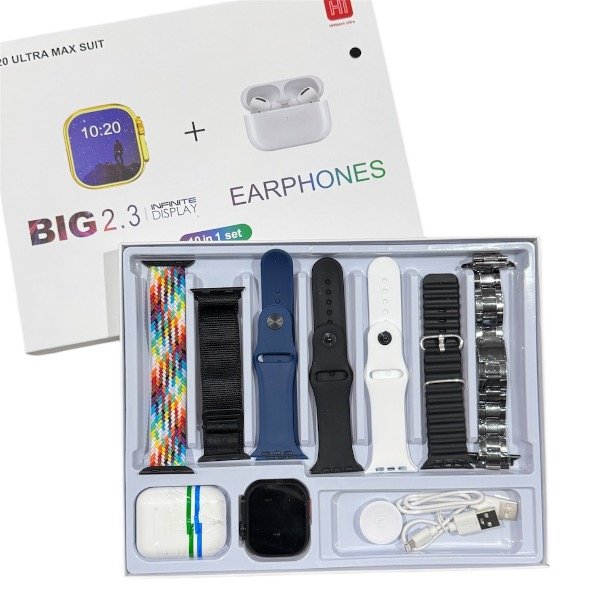 Producto - SMARTWATCH T20 ULTRA MAX + AIRPODS INALÁMBRICOS
