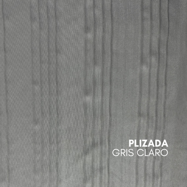 Producto - TELA CORTINA POLIESTER PLIZADA GRIS CLARO