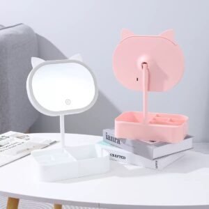Producto - C-3251 ESPEJO CON LUZ TACTIL Y ALAJERO GATO X1U.