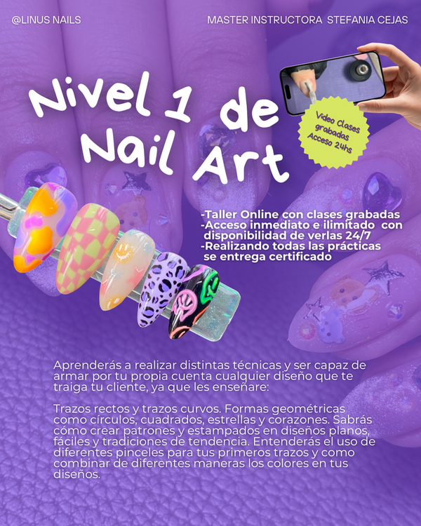 Producto - Taller Nail Art nivel inicial  - ONLINE