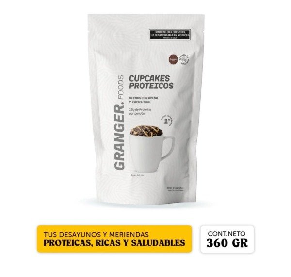 Producto - CUPCAKES PROTEICO CHOCOLATE - GRANGER 360gr