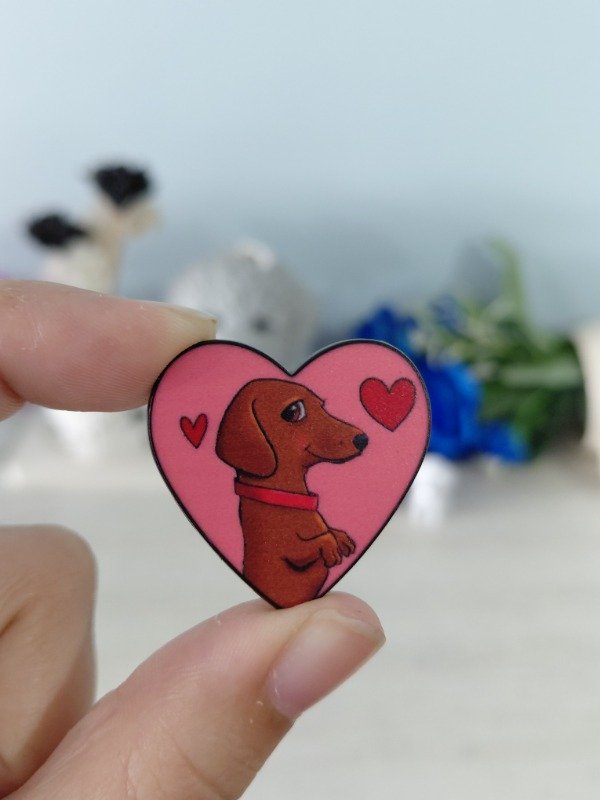 Producto - Pin metalizado - Salchicha #1509