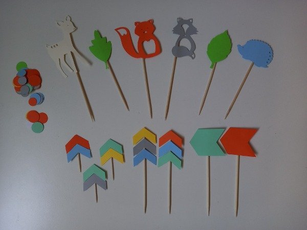 Producto - Toppers Animalitos Nórdicos (x17 unidades)
