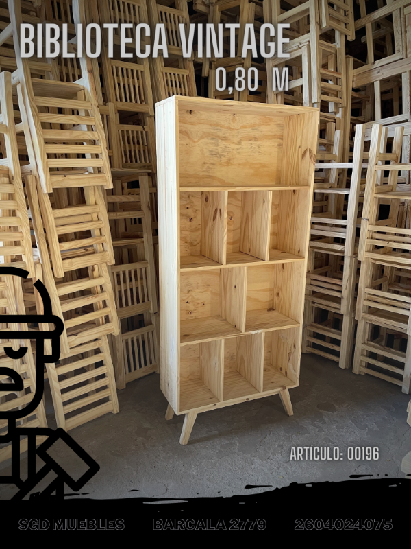 Producto - BIBLIOTECA VINTAGE 0,80