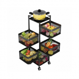 Producto - Organizador plegable de metal con ruedas
