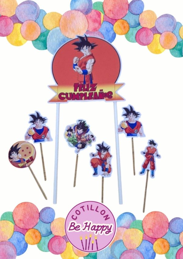 Producto - Decoración para torta GOKU - Dragon Ball