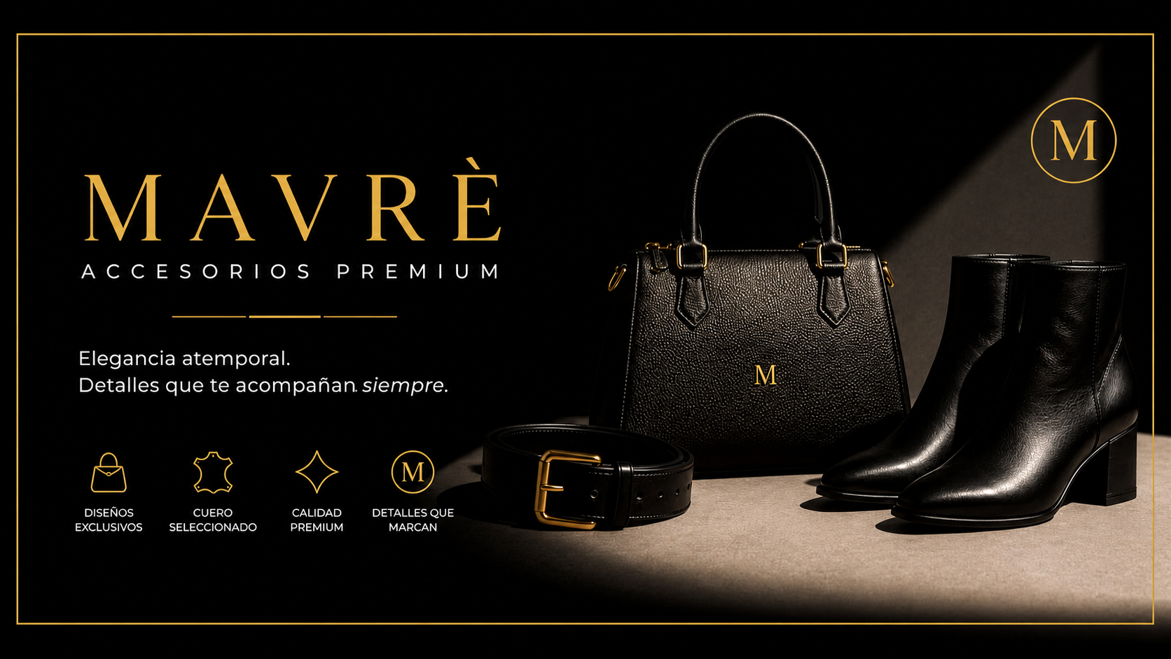 MAVRÈ, accesorios premium. Elegancia atemporal, detalles que te acompañan siempre.