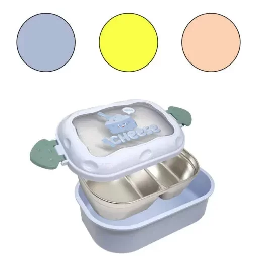 Producto - Vianda hérmetica infantil acero inox 2 divisiones