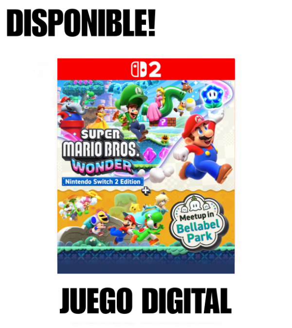 Producto - Super Mario Wonder Nintendo Switch 2 Bellabel Plaza digital Switch 2
