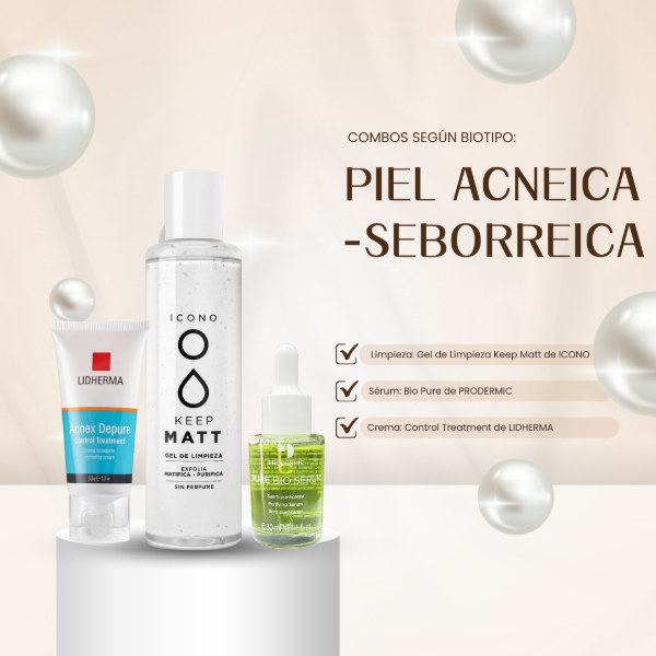 Producto - Combo Piel Acneica Seborreica Control y Equilibrio